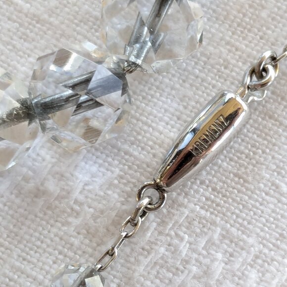 Two 1960s Vintage Crystal Necklaces 17"-19" - Picture 5 of 16